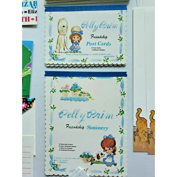 Vtg Stationary Hallmark Bobbs Merrill Polly Prim American Greeting & more U113 - Picture 12 of 12